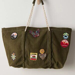 Been There Badge Tote Bag - Free People - NWT
